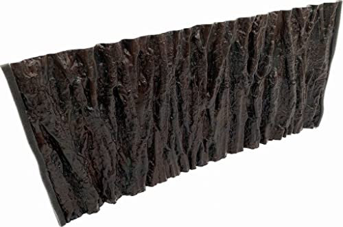 PLASTIKO - Aquarium Hintergrund 3D I Rückwänd 60x30 cm I Leicht zu Montieren und Reinigen I Keine Verklebung Erforderlich I Sicher für Tiere I Braun mit Baumrindenmuster