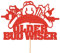 Funny Older Bud Wiser Happy Birthday Beer Glitter Topper by Cakeshop | Custom Colour Budweiser Bottle Ale Lager Booze Alcohol Cake Decoration For Him 21st 30th 40th 50th 60th 70th 80th Red