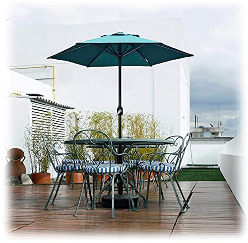 Sonnenschirm, 2 m, Garten-Sonnenschirm mit Kurbel, Sonnenschirm für Markise im Freien, Terrasse, Strand, Markt, Tisch, Sonnenschirm, Sonnenschutz (grün) (grün grün)