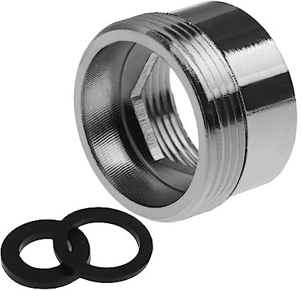 Wasserhahn-Wasserbelüfter-Adapter, Messing-Wasserhahn-Wasserfilter-Anschluss, 26 mm auf 22 mm NPT-Gewindeadapter (weiblich auf männlich)