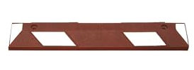 kaiserkraft | Radstopp Park-AID® | LxBxH 900 x 150 x 100 mm | rotbraun/weiß