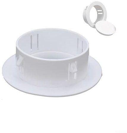 Cache-trou mural décoratif en plastique, 40 à 100 mm, grille d'aération ronde pour armoires, armoires, 80 mm