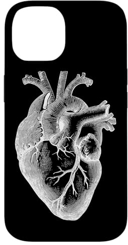 Anatomisches Herz menschliches Geschenk medizinische Anatomie Herzform Hülle für iPhone 14