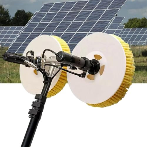 ZCBYBT Photovoltaic Panel Electric Cleaning Equipment Brush Solar Panel Electric Cleaning Tool,for Roofs, High Piles, Ponds,3.5 m