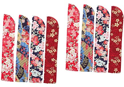 PRETYZOOM 8pcs Silk Hand Fan Bag Folding Hand Fan Cases Cover for Travel Storage Bag