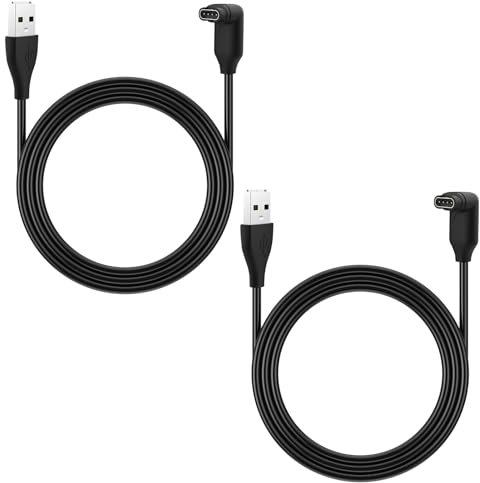 2 Pack 1m/3.3FT Watch Charger Cable,Compatible with Garmin Fenix 7/7S/7X/6/6S/6X/5/5S/5X,Forerunner 945/245,Vivoactive 4/4S/3,Vivosmart 5,Instinct 2/2S,Venu 2,Approach S10/S40/S60