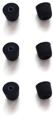 Suspirit Ersatz-Ohrstöpsel aus Memory-Schaum für Shure SE215 SE535 SE846 SE315 SE425 In-Ear-Kopfhörer, Schwarz, Größe M