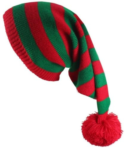 Keuyeo Weihnachtsmütze Beanie Strickmütze Elfe Gestrickte Weihnachtsmützen Geschenk Häkelmütze Frohes Neues Jahr Frohe Weihnachten Partyhüte