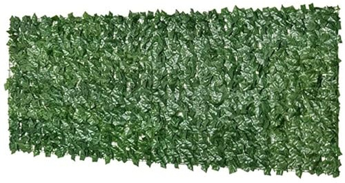 Clôture de jardin en lierre artificiel d'extérieur - Séparateur de balcon résistant aux intempéries - Panneau de verdure pour l'intimité - 1 x 10 m