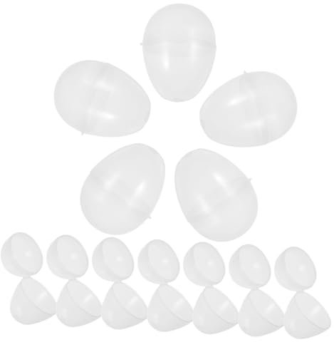 VICASKY 20st Lotterie-blindbox Befüllbare Kugeln Befüllbare Osterbehälter Ostereier Suchen Pastellfarbene Ostereier Ostersüßigkeiten Riesiges Osterei Ostereier Pastell Eier Leer Plastik