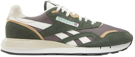 Reebok Unisex Classic Nylon 89 Trainers, GRIT Green/Trek Grey/Chalk, 44.5 EU, Grit Green Trek Grey Chalk, 10.5 UK