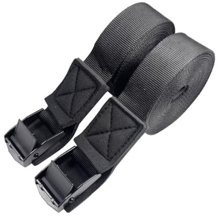 BRIGHTFUFU 1paar Spanngurte Mit Klemmschloss Für Dachträger Verstellbare Zurrgurte Für Kajak Kanufahren Und Surfen Langlebig Und Robust Für Sicheren Transport Von Lasten