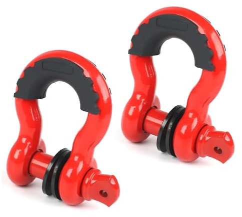 Grillete De Anillo En D De 3/4 Pulgadas Universal para Grúa De 4.75 Toneladas Accesorio para Camión Todoterreno Gancho de Remolque