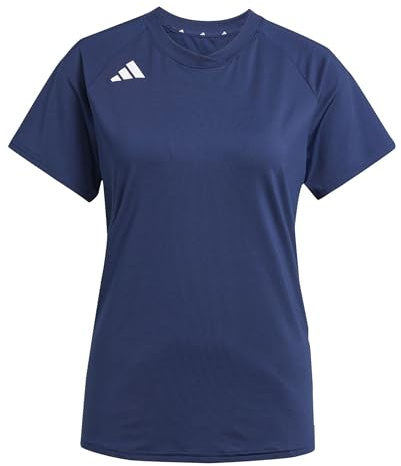 adidas Damen Volleyball Hilo Short Sleeve Jersey Shirt, Team Navy Blue 2, XS