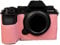Camera Case Pink PU Leather Anti-Skid Protective Half Body Cover Base Case For Fujifilm X-S20 Mirrorless Camera