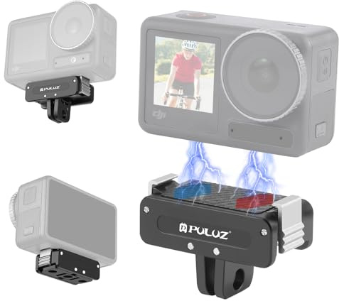 PULUZ Quick Release Mount, Magnetic Quick Release Adapter Connector for DJI Osmo Action 5 Pro, Magnetic Mount Base for Osmo Action 4 3