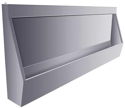 Großes Urinal aus Edelstahl 304
