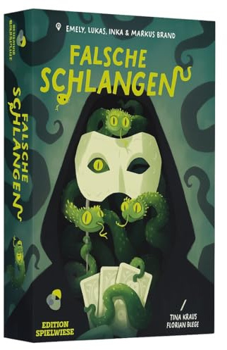 Edition SPIELWIESE Falsche Schlangen, Gesellschaftsspiel, Strategisches Bluffspiel, Spannende Identitätsspiel-Dynamik, Perfekt für Familien- und Spieleabende, Für 3–6 Spieler ab 8 Jahren