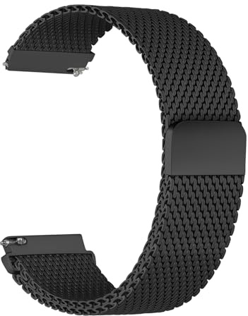 SumRioo 18mm 20mm 22mm Milanaise Metall Armband | Einstellbar Quick Release Edelstahl Metall Mesh Uhrenarmband mit Magnetverschluss Unisex