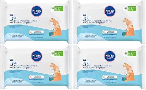 NIVEA Baby Aqua Lot de 228 lingettes humides