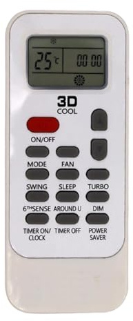 Télécommande pour climatiseurs DG11J1-34 avec mode réduisant la consommation de batterie pour climatiseurs Télécommande