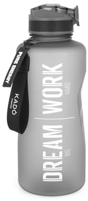 KASANOVA Borraccia scritta motivazionale 2,2 L nero Bold Collection