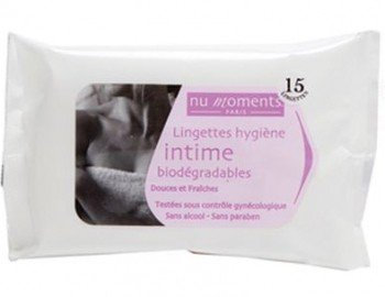Nu Moments Lingettes Intimes Format Nomade 15 lingettes