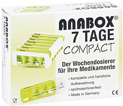 ANABOX Compact 7 Tage Wochendosierer grün/weiß 1 St