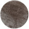 Carpetsale24 Teppich Wohnzimmer Shaggy Einfarbig Design 80 cm Rund Taupe - Hochflor Teppich Schlafzimmer Luxuriöse Kuschelig und Super Weich Langflor 50 mm Florhöhe - Flauschiger Teppich Runder