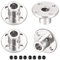 sourcing map 4 Stück Flanschkupplung Motorführung Wellenkupplung Motorstecker 6mm Innendurchm. H12*D10 Starre für DIY Teile