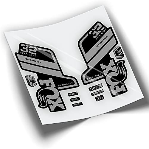 Stickers Fourche Fox 32 Performance Step Cast 2021 Couleurs WP407 Argent