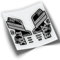 Stickers Fourche Fox 32 Performance Step Cast 2021 Couleurs WP407 Argent