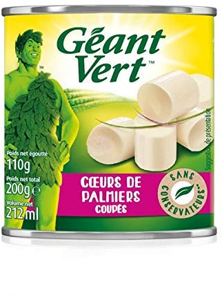 Riesiges Grün – Herzen aus Palme geschnitten 110 g – 2 Stück