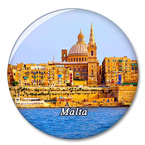 Malta Kirche Kühlschrankmagnet Dekorativer Magnet Touristische Stadt Reise Souvenir Sammlung Geschenk Starker Kühlschrank Aufkleber