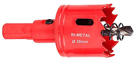 SagaSave 38mm M42 HSS Bimetall-Lochsäge, Lochöffner-Bohrer mit positiven Rechenzähnen für Metall, Holz, Eisen, Aluminium, Trockenbau, Rohr, Kunststoff, Faserplatten
