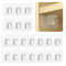 Lot de 20 supports muraux adhésifs sans perforation pour planches, supports triangulaires