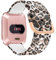 SeNool Armband für Fitbit Versa - Wasserdichtes Silikon-Ersatzarmband - Leopard