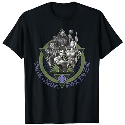 Black Panther Wakanda Forever Group Ring Pose T-Shirt