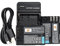 DSTE D-LI90 Lot de 2 batteries Li-ion et chargeur micro USB compatibles avec Pentax DLI90, D LI90, 645D, K-01, K-3, K-5, K-5 II, K-5 IIs, K-7