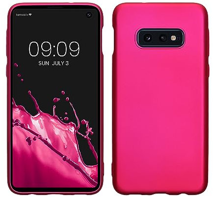 kwmobile Housse Compatible avec Samsung Galaxy S10e Coque - Housse de téléphone Protection Souple en TPU - Rose métallique