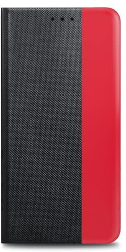 Prio Schutzhülle/Tasche/Case für iPhone XR schwarz-rot