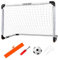 LZHDZQD Football Goal Set, Goal Posts for Kids, Pop Up Goals for Kids, Mini Football + 35.43inch x 23.62inch Foldable Goals for the Garden/Indoor/Outdoors