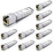 10Gtek 10-Pièces 1.25/2.5/5/10GBase-T SFP+ RJ-45 CAT.6a Cuivre Transceiver 30-meter, Auto-Negotiation SFP+ Ethernet, Compatible pour Cisco, Ubiquiti UniFi, Mikrotik, Netgear, D-Link, Open Switch