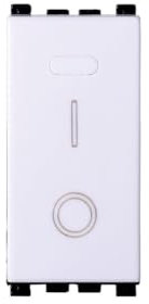 A2ZWORLD Serie Civile Frutti Prese Interruttori Deviatori, Compatibile Con Vimar Arke Bianco (1, Interruttore Bipolare)