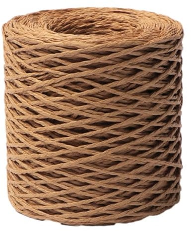 Hand Crocheting Straw Braided Yarn - Paper Ribbon Natural Rafia Yarn | Colorful Thread Knitting Crochet | Raffia Yarn for Crochet Bags | Raffia Bundles Yarn for Craft Box Wrapping