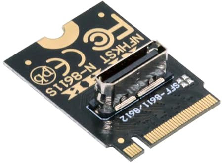 NFHK 2230 PCI-E4.0 M.2 M-Key to Oculink SFF-8612 SFF-8611 Vertical Host Adapter for NVME U.2 SSD eGPU