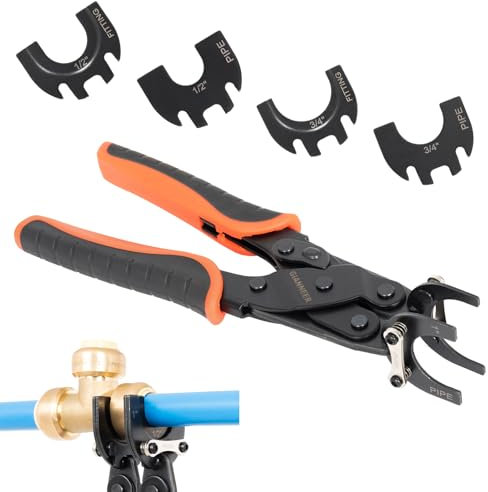 GIANNEER Push to Connect Removal Tool Disconnect Tongs for 1/2”, 3/4”, 1” Push Fitting Pex Removal Tool Improved Version