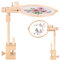 Embroidery Hoop Table Stand with Clamp, 360 Degree Rotation Beech Cross Stitch Holder, Adjustable Embroidery Hoop Stand Clamp, Desktop Embroidery Frame for DIY Craft Sewing Needlework