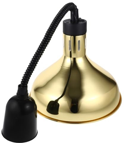 WHAMVOX Elektrothermische Speisewärmeleuchte Mit Teleskopfunktion Zum Erwärmen Von Lebensmitteln Robuste Metall Und Glaskonstruktion Für Gleichmäßige Wärmeableitung Und Lebensmittelisolier