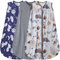 BSTOPPT Baby-Schlafsack, 100 % Viskose, Baumwolle, 2-Wege-Reißverschluss, tragbare Decken, TOG 0,3 (Fuchs, Dinosaurier und Dunkelgrau, 0–6 Monate)
